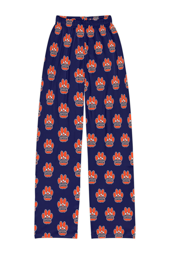 Valley Creek Kids Lounge Pants — Navy All-Over Paw Print Pajama Pants