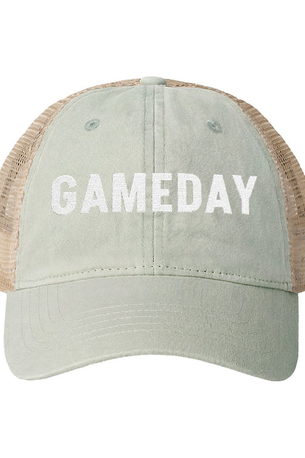 Game Day = Women's Washed Mesh-Back Cap