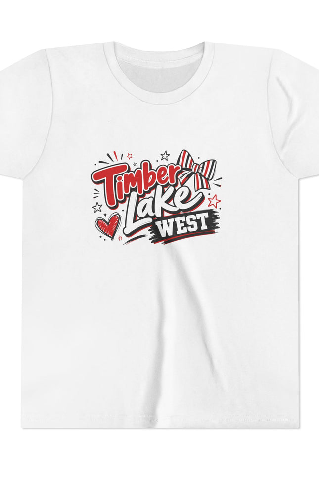 Timber Lake West Youth Tee - Retro Heart Camp Graphic