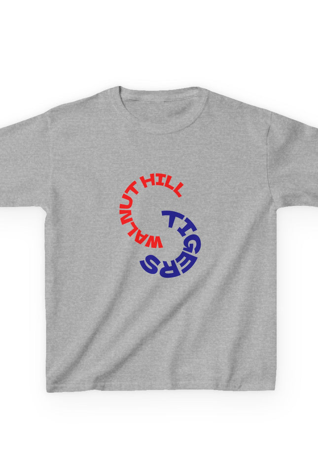Budget Kids Tee — “Walnut Hill Tigers” Circular School Gildan Heavy Cotton Shirt