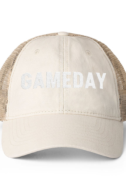 Game Day = Women's Washed Mesh-Back Cap