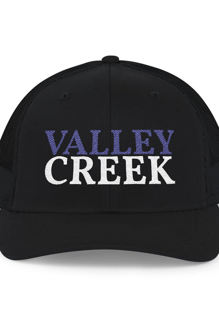 Valley Creek Embroidered Trucker Cap - Vintage Team Logo Snapback