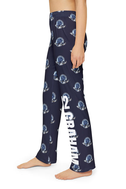 Kids Lounge Pants — Long Island Mustangs Hockey Pride (All-Over Print)