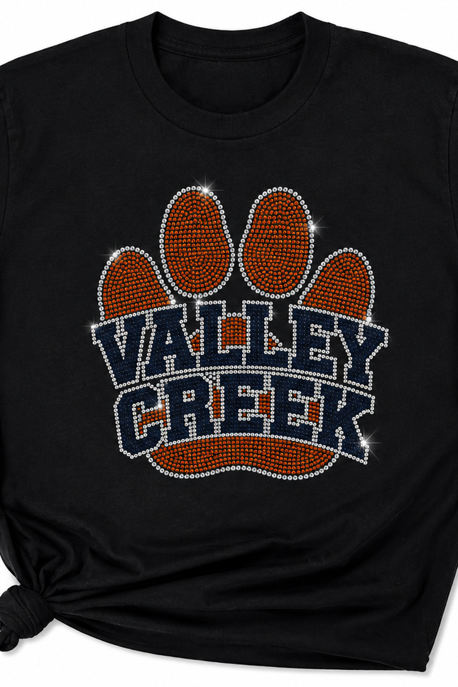 Valley Creek Paw Print Rhinestones