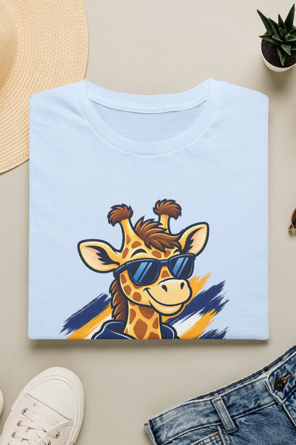 Adult Whitcomb Giraffes Cool Sunglasses Mascot T-Shirt