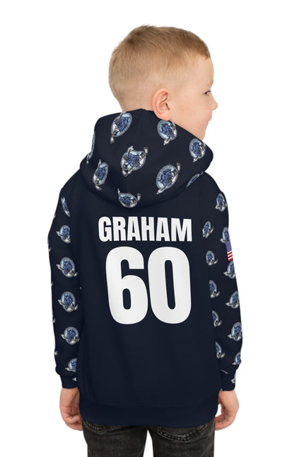 LI Mustangs Hockey Children's Hoodie — "Let's See the Pride!"