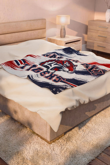 Walnuthill Tigers Personalized Plush Blanket