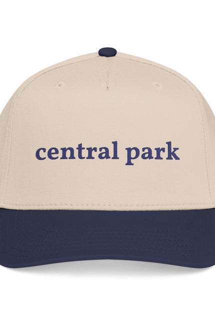 central park Embroidered Baseball Cap — Classic Two-Tone Mid-Profile Hat