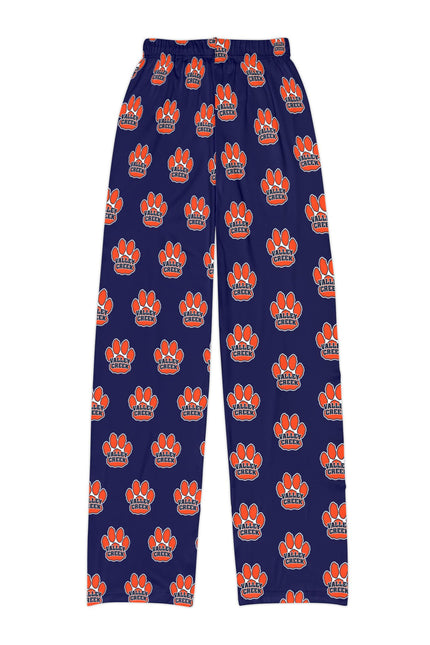 Valley Creek Kids Lounge Pants — Navy All-Over Paw Print Pajama Pants