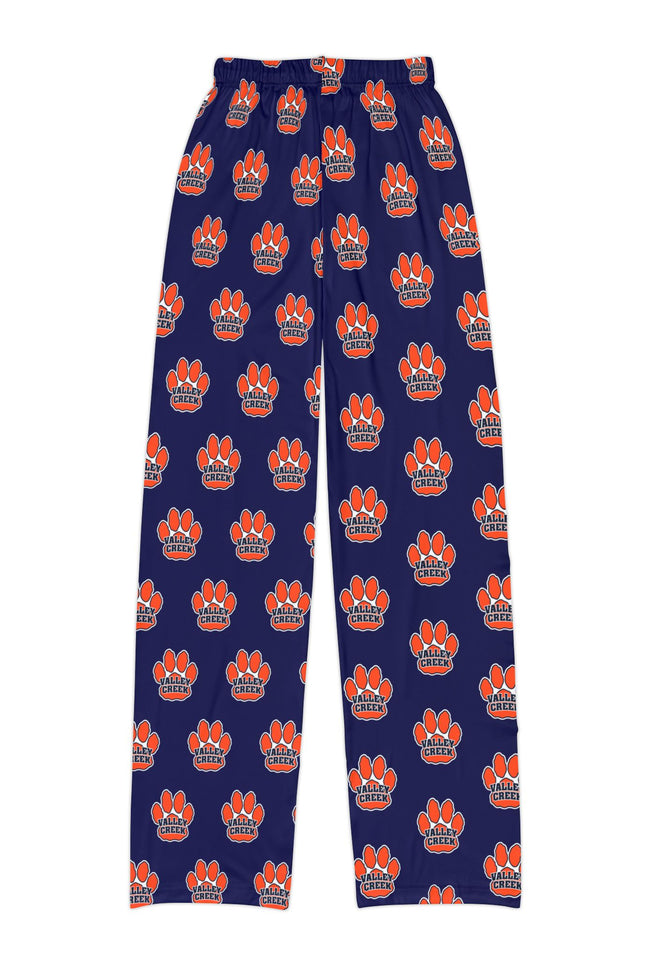 Valley Creek Kids Lounge Pants — Navy All-Over Paw Print Pajama Pants