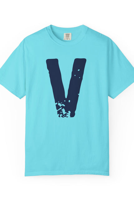 V Letterfront Custom Name & Graduate Year Number T-Shirt — Personalized Team Jersey Style
