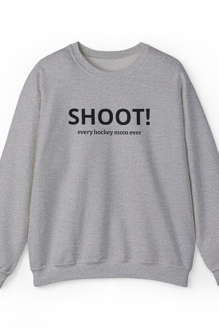 SHOOT! Embroidered Hockey Mom Crewneck