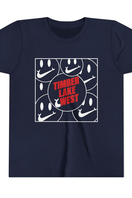 Youth Tee – 'Timber Lake West' Retro Camp Graphic Kids Shirt