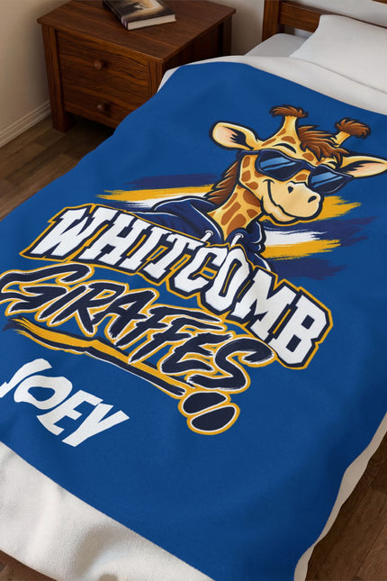 Personalized "Whitcomb Giraffes" Blanket