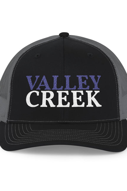 Valley Creek Embroidered Trucker Cap - Vintage Team Logo Snapback
