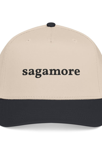 Sagamore Embroidered Baseball Cap — Classic Two‑Tone Dad Hat