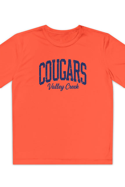 Cougars Valley Creek Youth Tee — Kids School Spirit Shirt