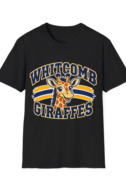 Whitcomb Giraffes— Retro School Mascot Tee