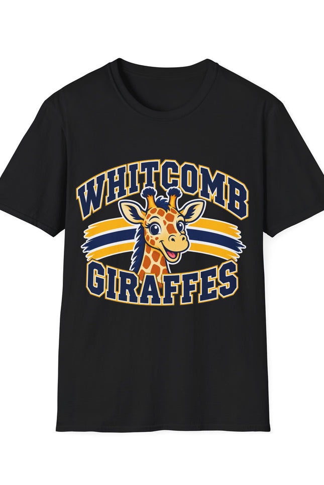 Whitcomb Giraffes— Retro School Mascot Tee