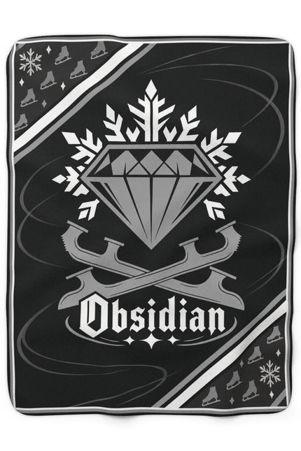 Obsidian Sherpa Fleece Blanket