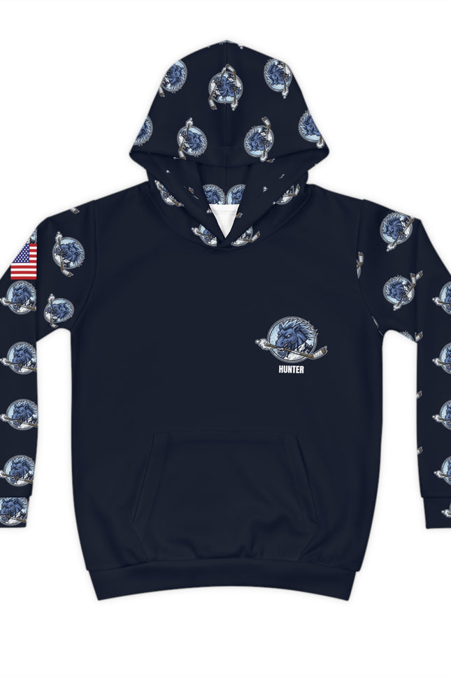 LI Mustangs Hockey Children's Hoodie — "Let's See the Pride!"