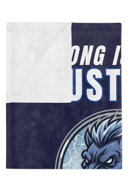 Long Island Mustang Hockey Pride Blanket | Velveteen Microfiber