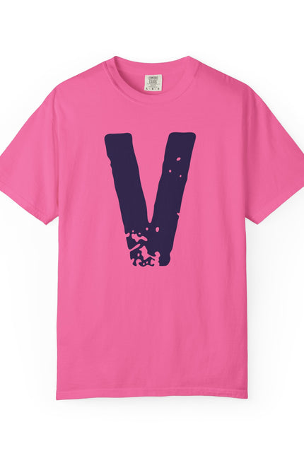 V Letterfront Custom Name & Graduate Year Number T-Shirt — Personalized Team Jersey Style