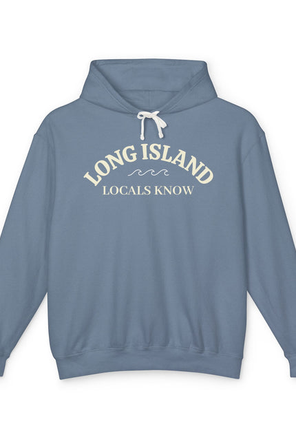 Long Island Vintage Cream Hoodie — Lightweight Unisex Hooded Sweatshirt