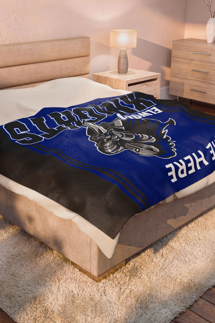 Custom Elwood Knights,  Personalized "Name Here" School Spirit Throw