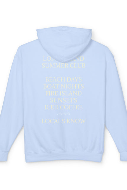 Long Island Vintage Cream Hoodie — Lightweight Unisex Hooded Sweatshirt