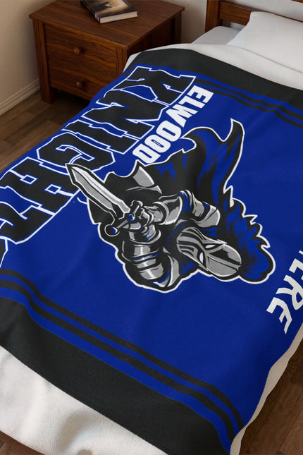 Custom Elwood Knights,  Personalized "Name Here" School Spirit Throw