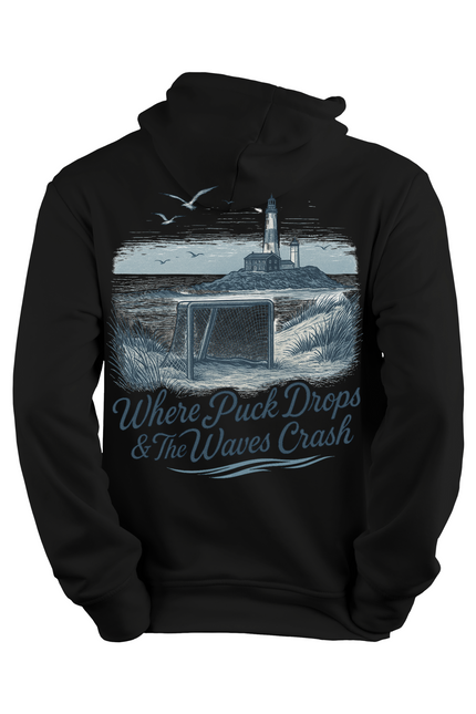 Where the Puck Drops & The Waves Crash Hoodie