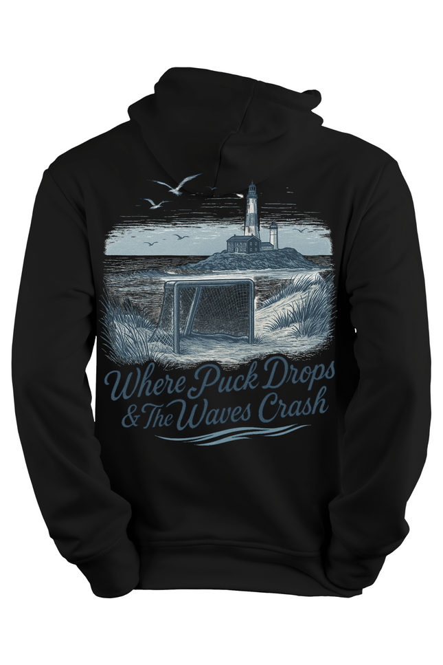 Where the Puck Drops & The Waves Crash Hoodie