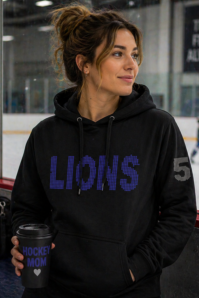 Nassau Lions Rhinestone Hoodie