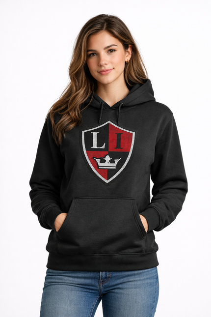 Royal Rhinestone Hockey Hoodie