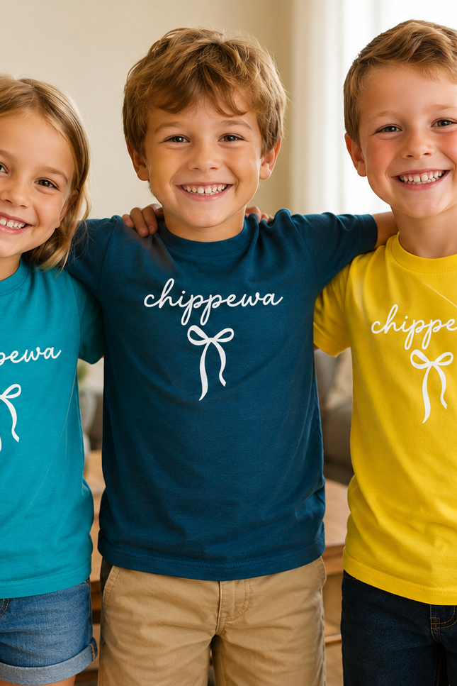 Bow Chippewa Tshirt (Field Day Colors)