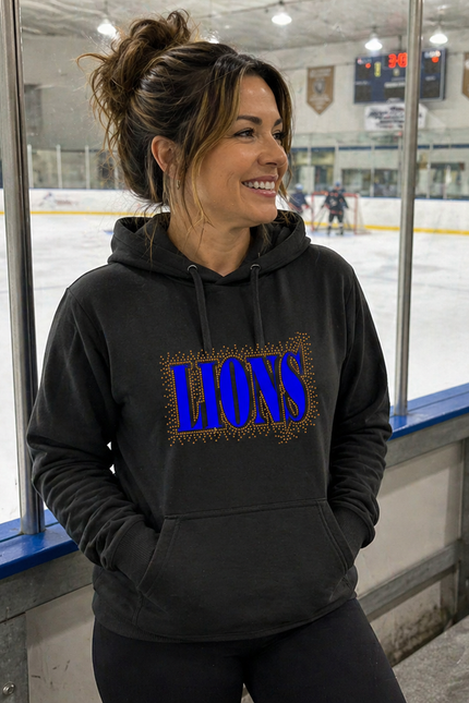 LIONS Glitter & Rhinestones Hoodie