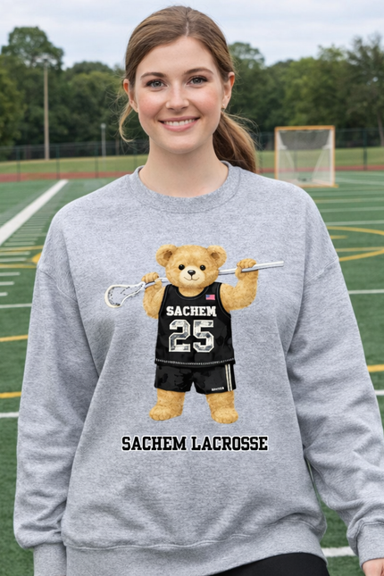 Custom Teddy Bear Team Sweatshirt – Personalized Player Number & Sport!