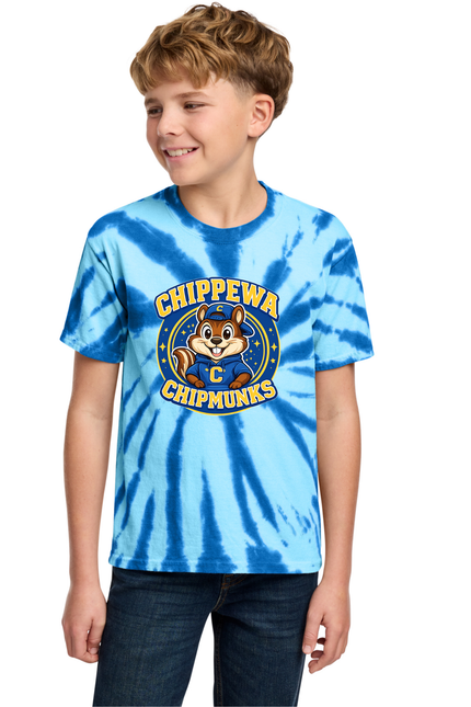 Tie Dye Chipmunk Mascot Shirt