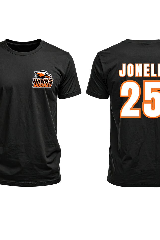 Hawks Hockey Custom Apparel – Dry Fit, T-Shirt, Crewneck or Hoodie
