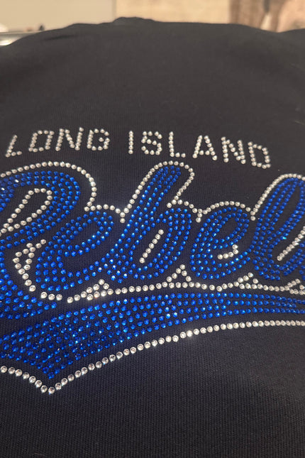 Script Rebel Rhinestone Hockey Hoodie