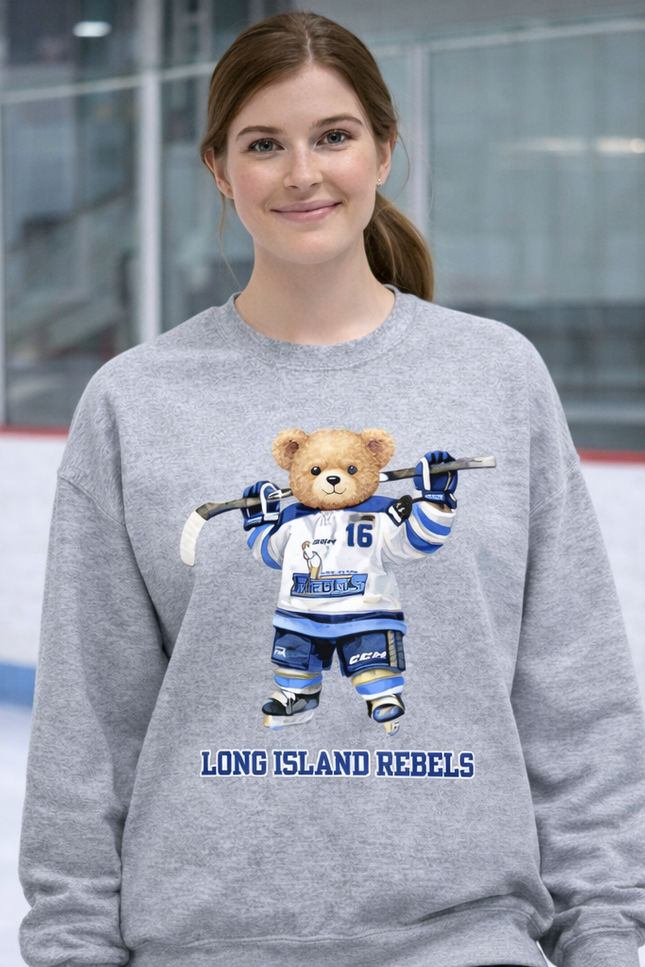 Custom Teddy Bear Team Sweatshirt – Personalized Player Number & Sport!