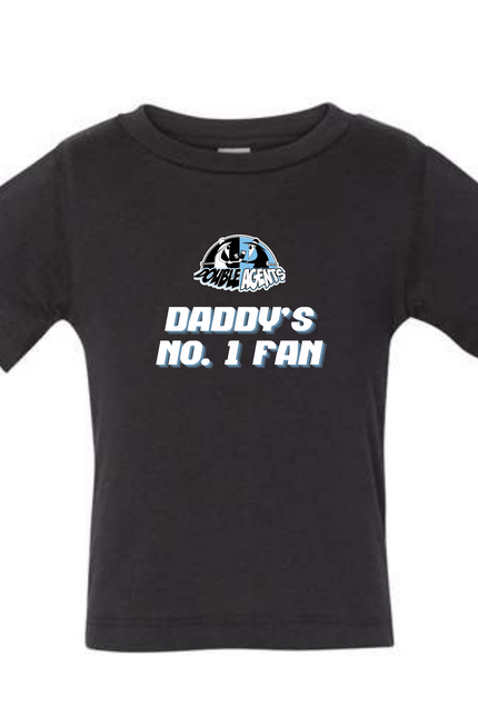 🏒 DADDY’S NO. 1 FAN – INFANT T-SHIRT  Double Agents Hockey Baby Tee 💙
