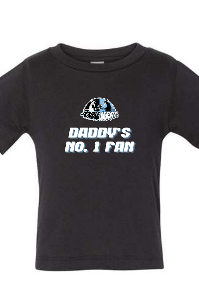 🏒 DADDY’S NO. 1 FAN – INFANT T-SHIRT  Double Agents Hockey Baby Tee 💙