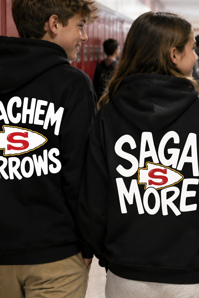 Sagamore Arrows "SAGA MORE" Back Print Hoodie