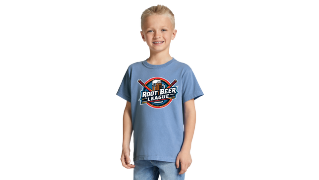 Root Beer League Kids T-Shirt – Chill Vibes, Big Shots