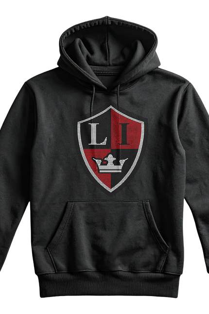 Royal Rhinestone Hockey Hoodie