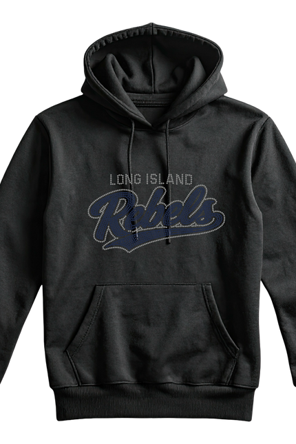 Script Rebel Rhinestone Hockey Hoodie