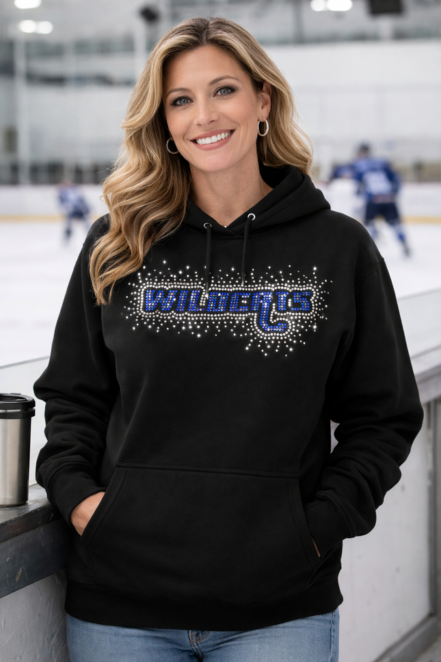 Wildcats Mom Bling Crewneck – Custom Number Optional
