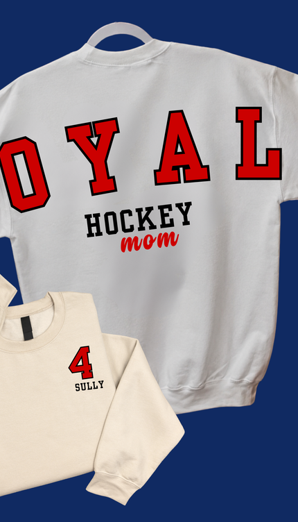 Hockey Mom Custom Crewneck